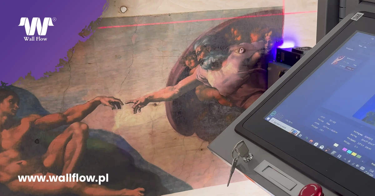 Druk na drewnie unikatowa usluga druku sciennego. Drukarka scienna WallArtist Plus v2 . Zacznij juz dzis dochodowy biznes z WallFlow