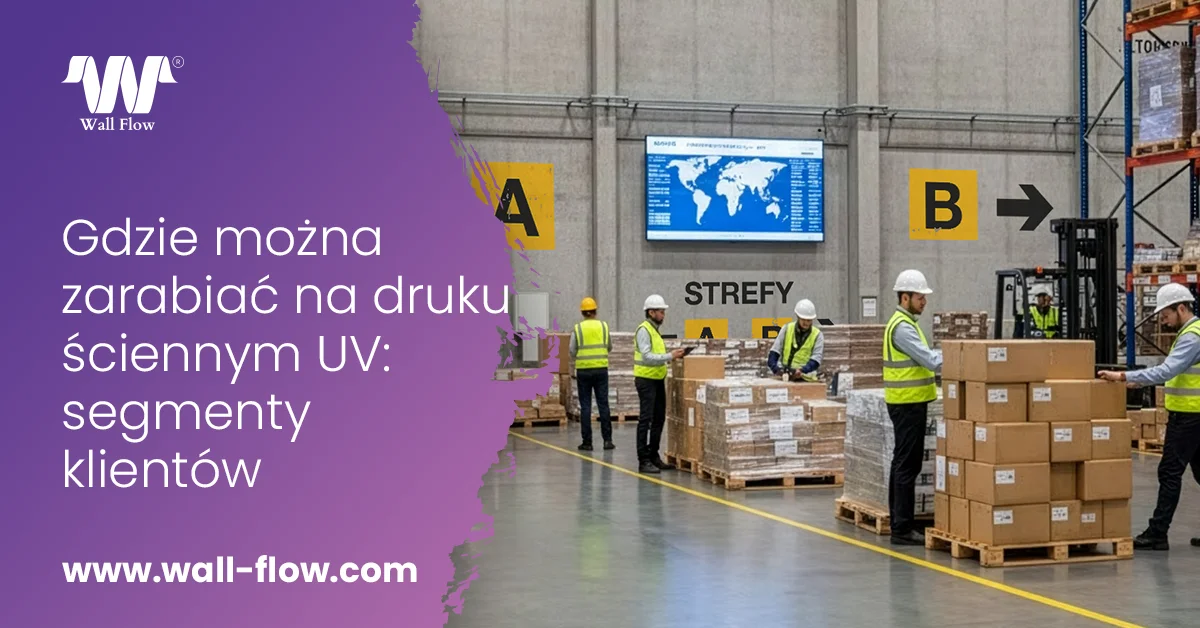 Gdzie mozna zarabiac na druku sciennym UV segmenty klientow. WallFlow 1