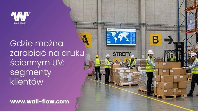 Gdzie mozna zarabiac na druku sciennym UV segmenty klientow. WallFlow