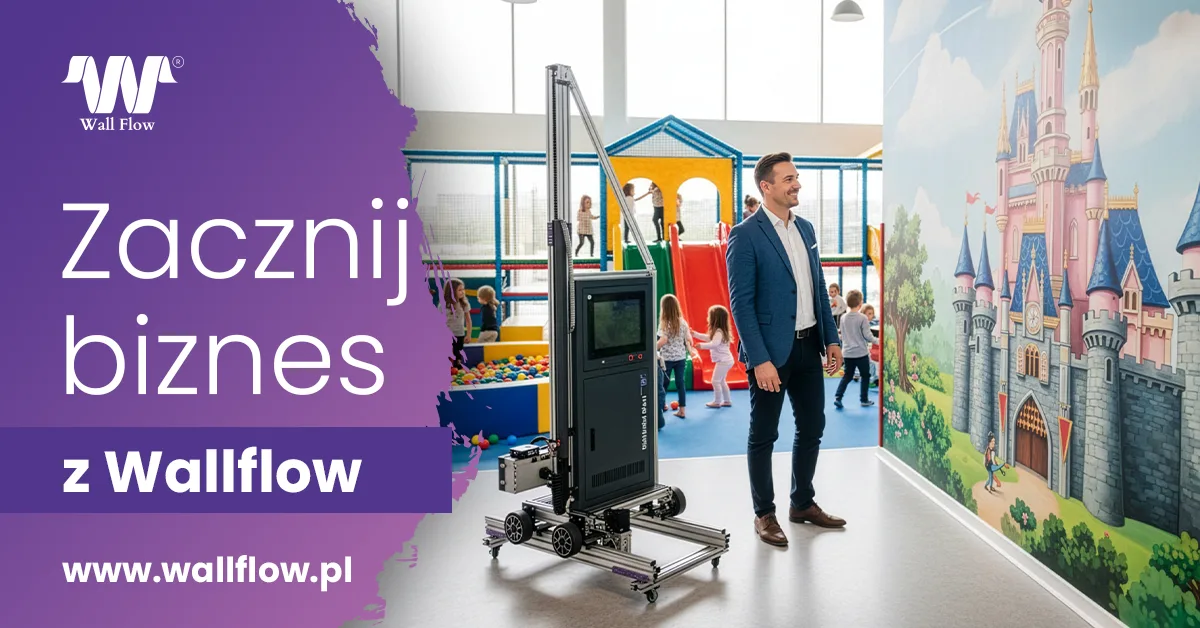 Jak rozpoczac biznes drukowania na scianie. 7 krokow z drukarka scienna WallArtist plus v2. WallFlow